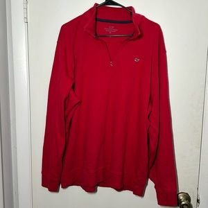 Vineyard Vines Quarter Zip Red size XL